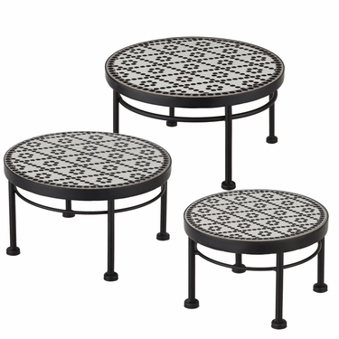 Diamond Plant Stands (Set of 3) - Click to enlarge