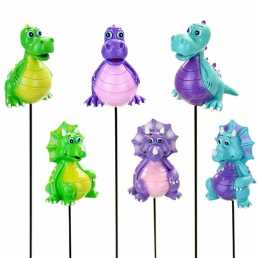 Dinosaur Garden Stakes (Set of 6) - Click to enlarge