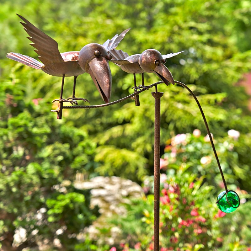 小物 sebasgarden Distressed Rust Spinning Garden Stakes (Set of 6) only $309.99 at