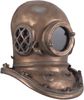 Diving Helmet Wall Decor - Bronze Finish