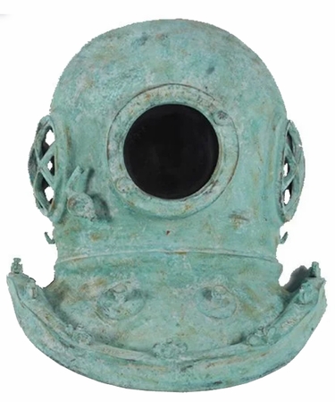 Diving Helmet Wall Decor - Shipwreck Finish - Click to enlarge