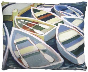 Dock Boats Outdoor Pillow - Click to enlarge