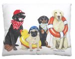 Dogs of Summer Outdoor Pillow