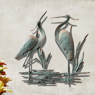 Double Heron Wall Art Decor - Click to enlarge