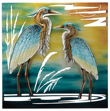 Double Heron Wall Decor - Click to enlarge