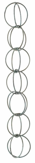 8.5' Double Link Rain Chain - Blue Verde - Click to enlarge