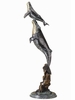 Double Whale on Wave Statue