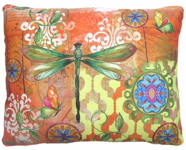 Dragonfly Flight Outdoor Pillow - Click to enlarge