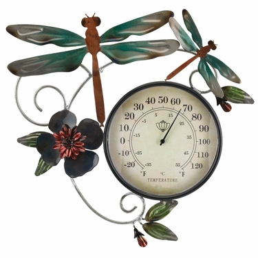 Dragonfly Thermometer Wall Decor - Click to enlarge