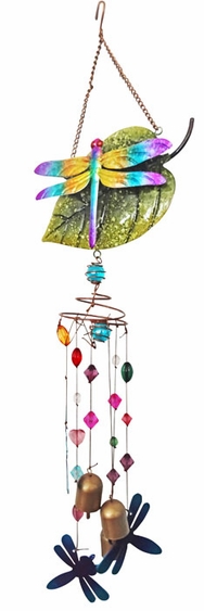 Dragonfly Wind Chime w/Jewels - Click to enlarge