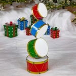 43" Christmas Drum Tower Decoration