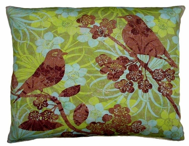 Duet Bird 1 Outdoor Pillow - Click to enlarge