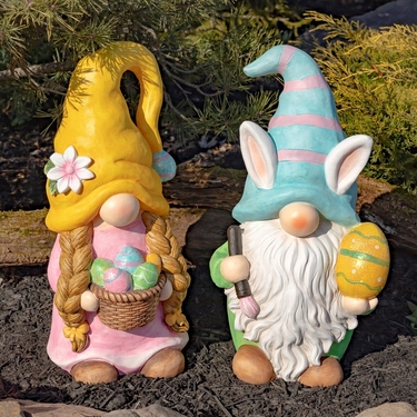 Easter Garden Gnomes (Set of 2) - Click to enlarge