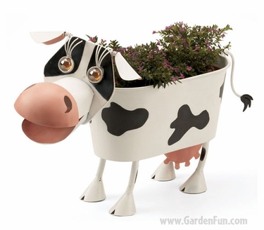 Elke the Cow Planter Decor - Click to enlarge
