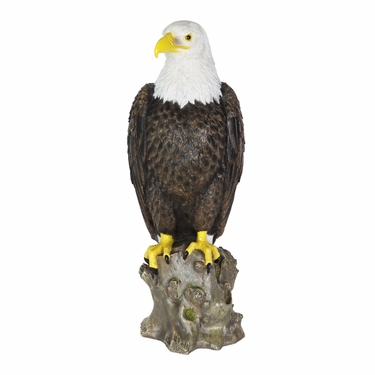 Bald Eagle on Rock Statue - Click to enlarge