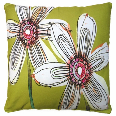 Fabulous Flowers Outdoor Pillow - Click to enlarge
