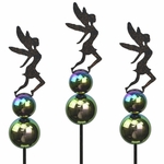 Fairy Fun Gazing Ball Stakes (Set of 3)