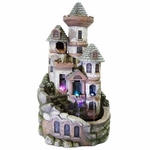 Fairy Garden Tower Fountain w/LED Lights