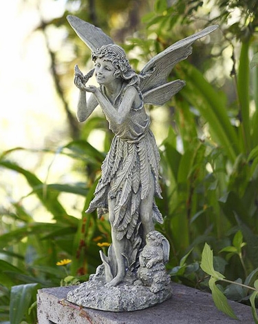Fairy Statue w/ Bird & Rabbit - Click to enlarge