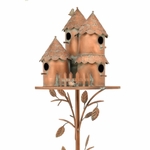 Multi Home Fairytale Style Birdhouse Stake