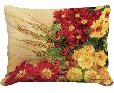 Fall Mums Bouquet 1 Outdoor Pillow - Click to enlarge
