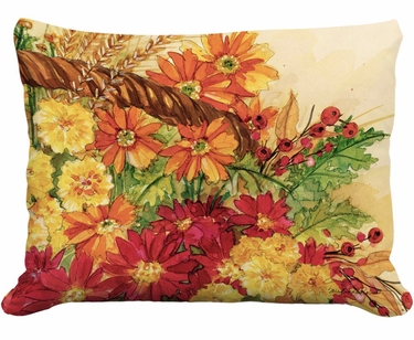 Fall Mums Bouquet 2 Outdoor Pillow - Click to enlarge