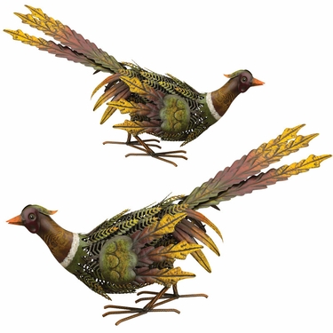 Fall Pheasant Birds - Downwards (Set of 2) - Click to enlarge