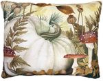 Fall Pumpkin w/Mushrooms Outdoor Pillow