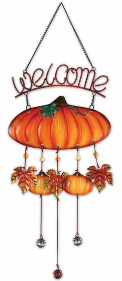 Fall Pumpkin Welcome Chime - Click to enlarge