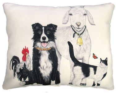 Farm Friends Outdoor Pillow - Click to enlarge
