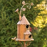75" Farmhouse Copper Finish Birdhouse 75" Farmhouse Copper Finish Birdhouse