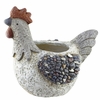 Faux Stone Rooster Planter