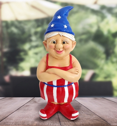 Female Patriotic Naked Gnome - Click to enlarge