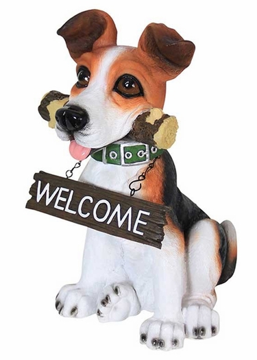 Fetching Dog w/Welcome Sign Combo - Click to enlarge