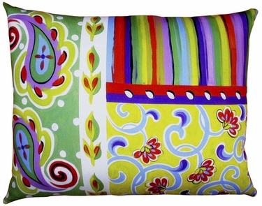 Fine & Dandy Paisley Outdoor Pillow - Click to enlarge