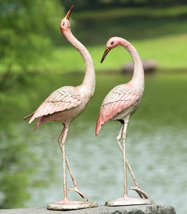 Flamboyant Garden Cranes (Set of 2) - Click to enlarge