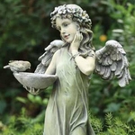 Flower Angel with Birdfeeder Flower Angel with Birdfeeder