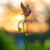 Fluffy Cardinal Balance Rocker Garden Stake