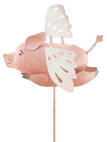 Flying Pig Garden Stake - Click to enlarge