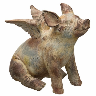 Flying Pig Statues (Set of 2) - Click to enlarge