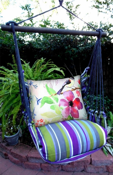 Folsom Aviary Bird Hammock Chair Swing Set - Click to enlarge