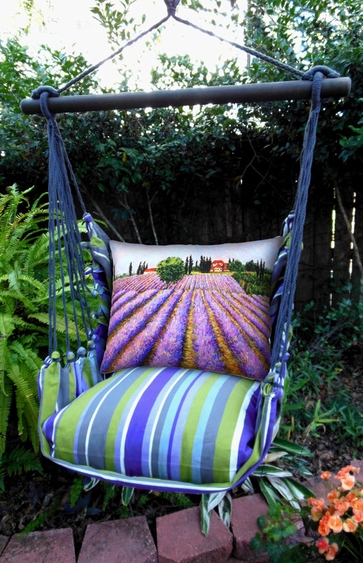 Folsom Lavender Fields Hammock Chair Swing Set - Click to enlarge