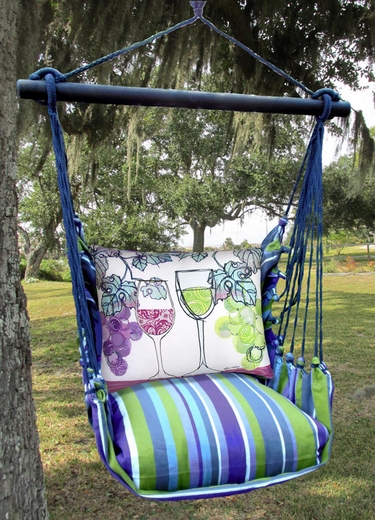 Folsom Wine Glasses Hammock Chair Swing Set - Click to enlarge