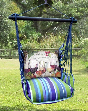 Folsom Wine Line Hammock Chair Swing Set - Click to enlarge