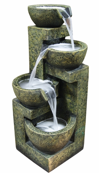 Four Bowls Cascading Fountain - Click to enlarge
