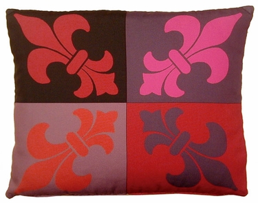 French Quarter Lava Outdoor Pillow - Click to enlarge