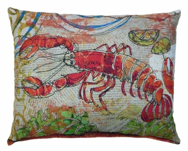 Fresh Catch Lobster Outdoor Pillow - Click to enlarge