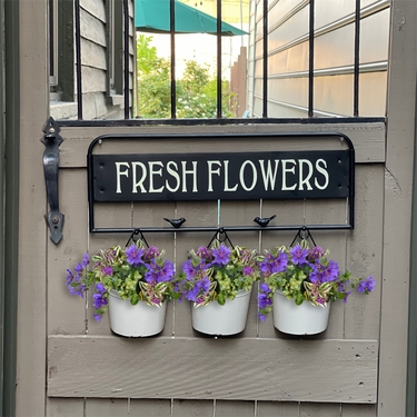 Fresh Flowers 3 pot Wall Planter - Click to enlarge