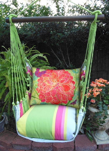 Fresh Lime Colors of Nature Hammock Chair Swing Set - Click to enlarge