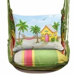 Fresh Lime Cottage by the Sea Hammock Chair Swing Set